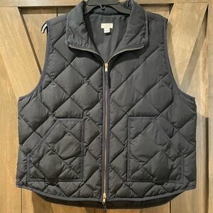 Black JCrew expedition vest XXL